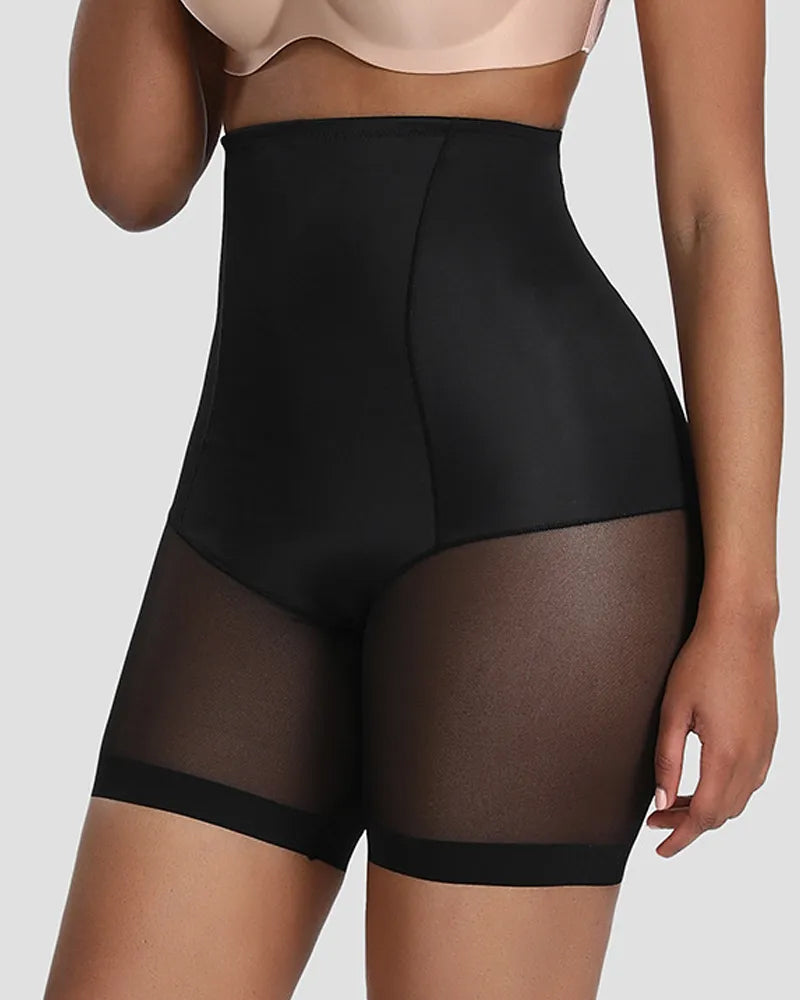 Panties Moldeadores de Cuerpo de Cintura Alta para Mujeres, Levanta Abdomen y Glúteos, Sin Costuras y con Malla Suave