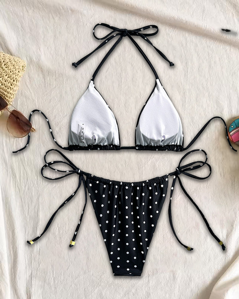 Conjunto de Bikini Estampado para Mujeres - Ideal para Vacaciones en la Playa