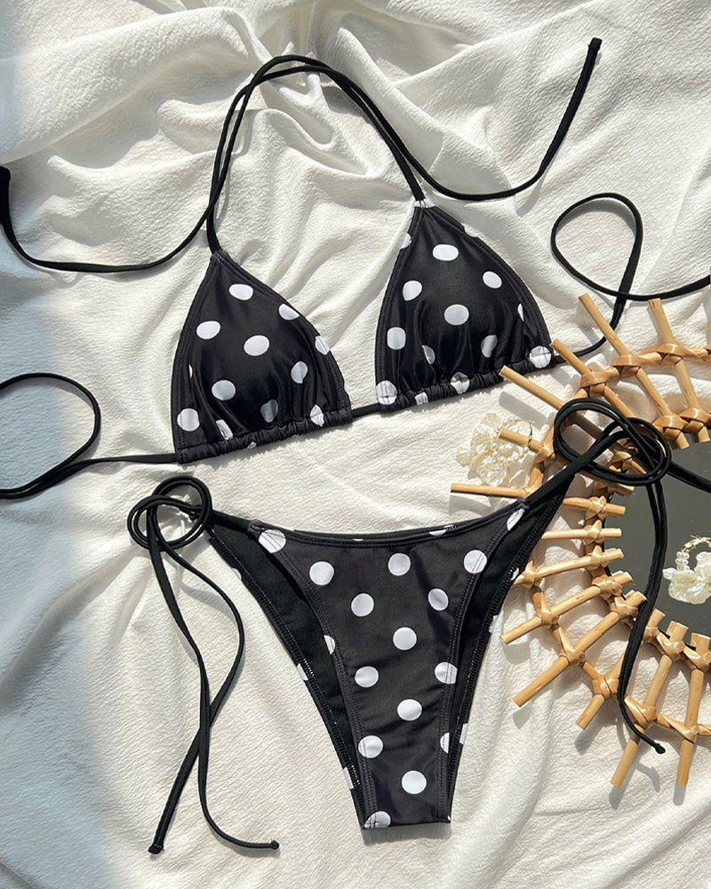 Conjunto de Bikini Estampado para Mujeres - Ideal para Vacaciones en la Playa