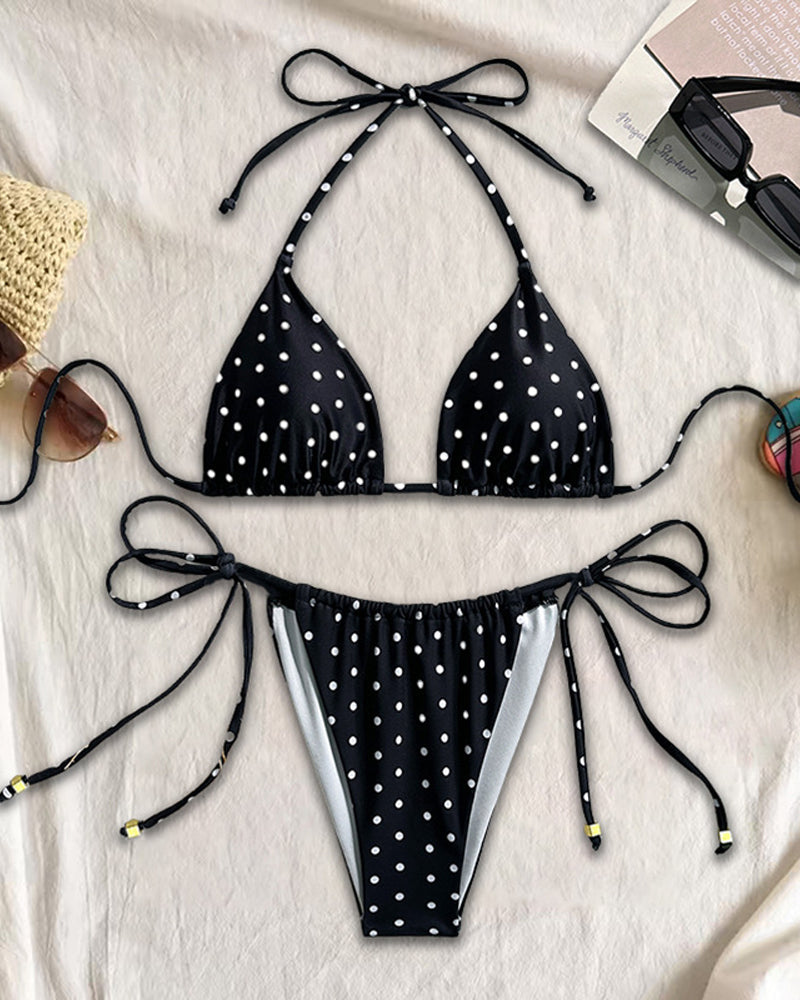 Conjunto de Bikini Estampado para Mujeres - Ideal para Vacaciones en la Playa