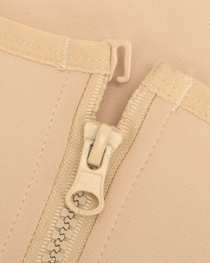 Faja Ajustable para Mujeres con Tirantes, Diseño Elegante, Botón y Cierre de Cremallera para Cintura y Abdomen