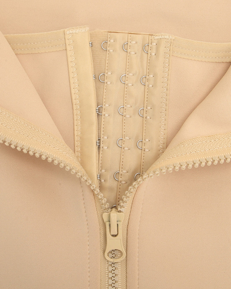 Faja Ajustable para Mujeres con Tirantes, Diseño Elegante, Botón y Cierre de Cremallera para Cintura y Abdomen