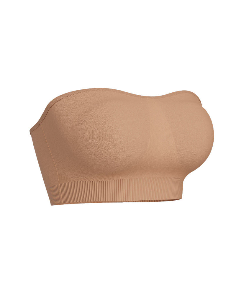 Sujetador de Silicona Antideslizante para Mujeres con Tirantes Desmontables y Sin Aros de Acero