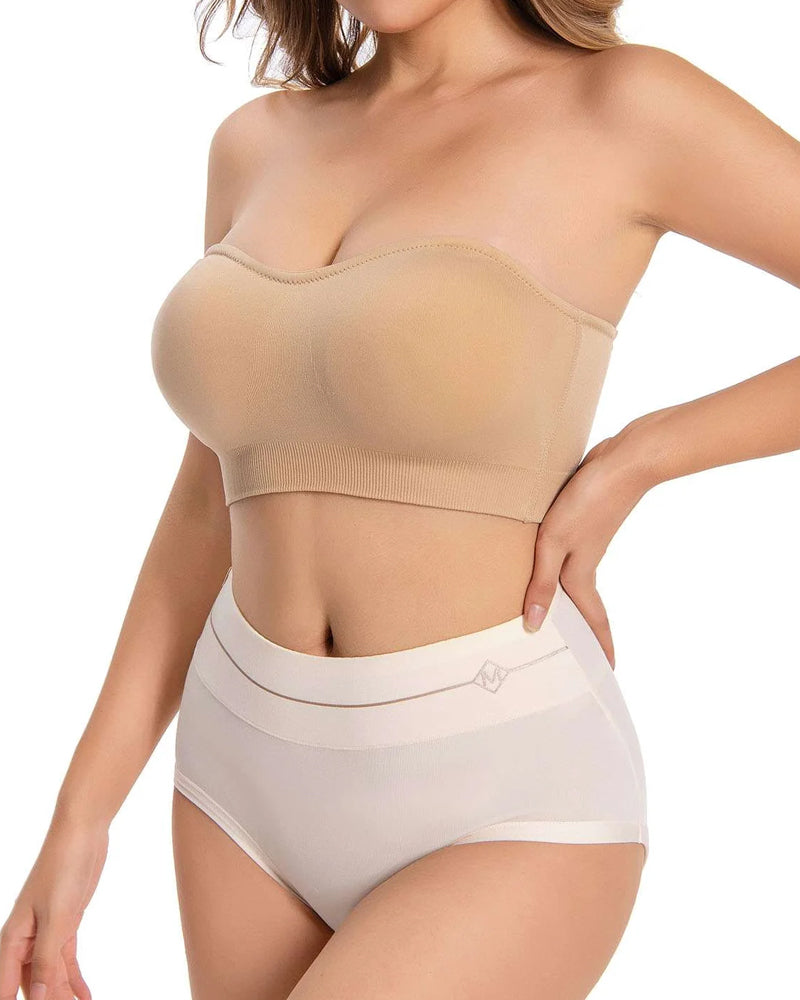 Sujetador de Silicona Antideslizante para Mujeres con Tirantes Desmontables y Sin Aros de Acero