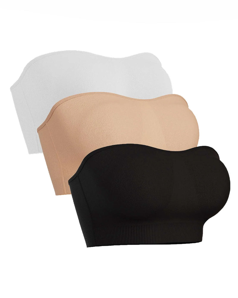 Sujetador de Silicona Antideslizante para Mujeres con Tirantes Desmontables y Sin Aros de Acero