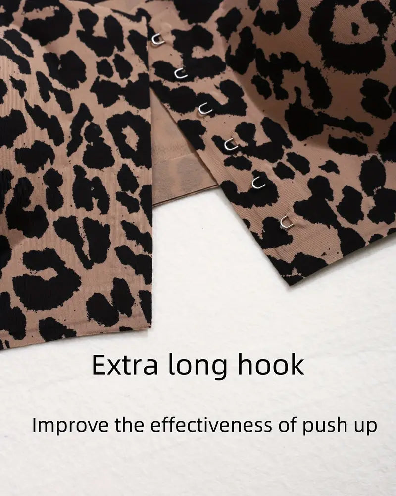 Sostén sin costuras y sin tirantes con cierre frontal y efecto push-up para mujer