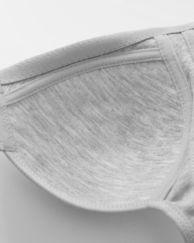 Set de 3 Sujetadores Push-Up Sin Costuras con Cierre Frontal Ajustable