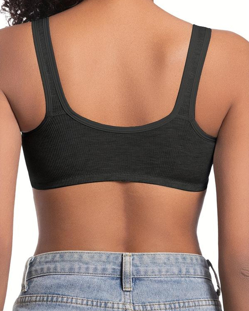 Set de 3 Sujetadores Push-Up Sin Costuras con Cierre Frontal Ajustable
