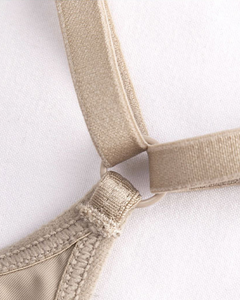 Conjunto de Lencería de Encaje Sin Costuras con Cierre Frontal y Sin Aros para Mujeres