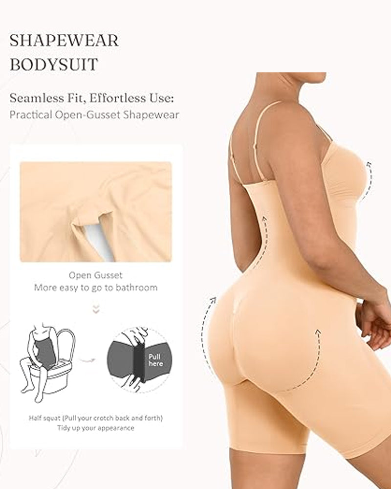 Body Shaper Sin Costuras para Mujeres con Tirantes Desmontables