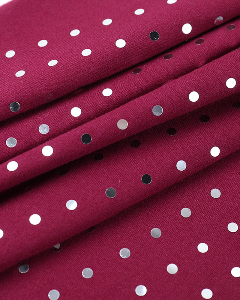 Mono Ajustado con Escote en V Profundo y Detalles de Rhinestones