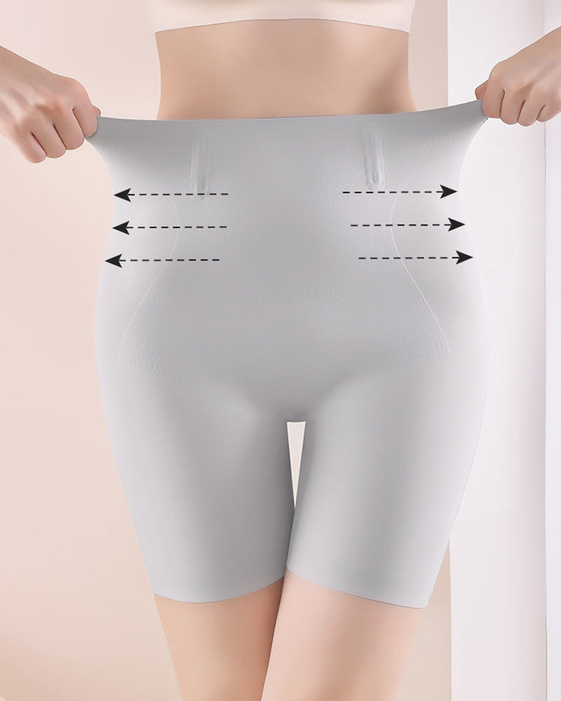 Shorts moldeadores de tiro alto sin costuras para control abdominal y realce de caderas