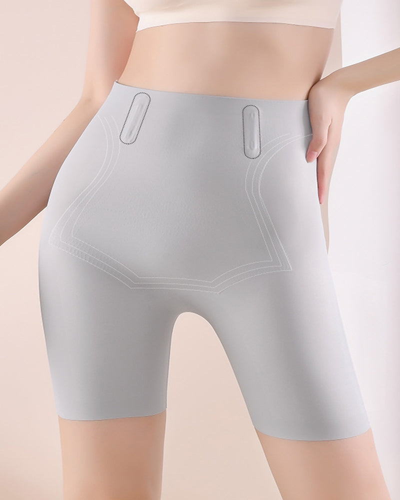 Shorts moldeadores de tiro alto sin costuras para control abdominal y realce de caderas