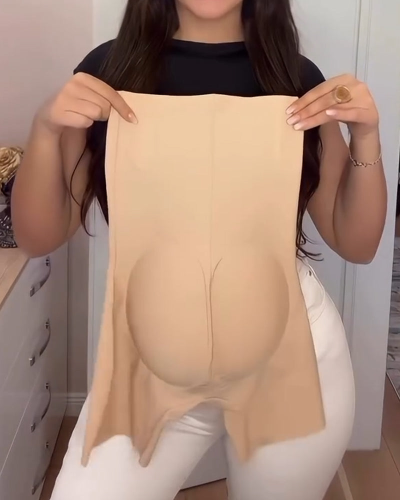 Shorts moldeadores de tiro alto sin costuras para control abdominal y realce de caderas