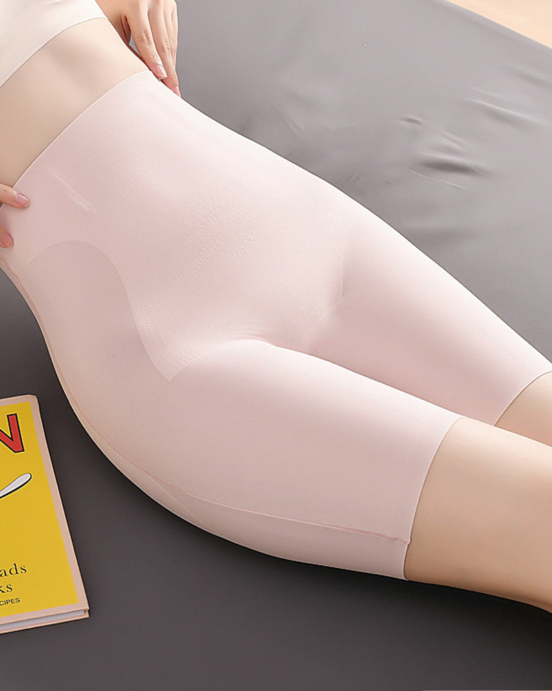 Shorts moldeadores de tiro alto sin costuras para control abdominal y realce de caderas