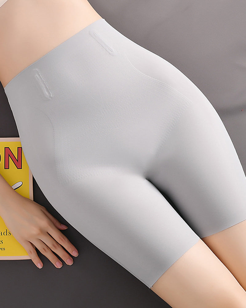 Shorts moldeadores de tiro alto sin costuras para control abdominal y realce de caderas