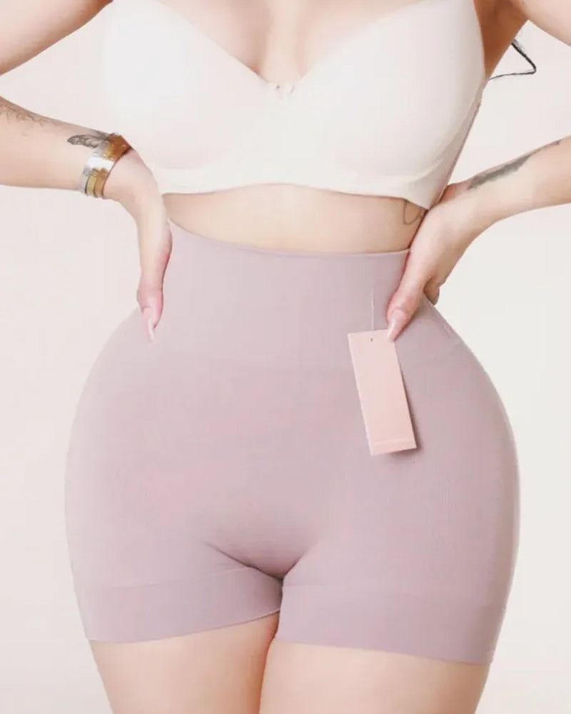 Shorts Sin Costuras para Mujeres con Control de Abdomen y Elevación de Caderas