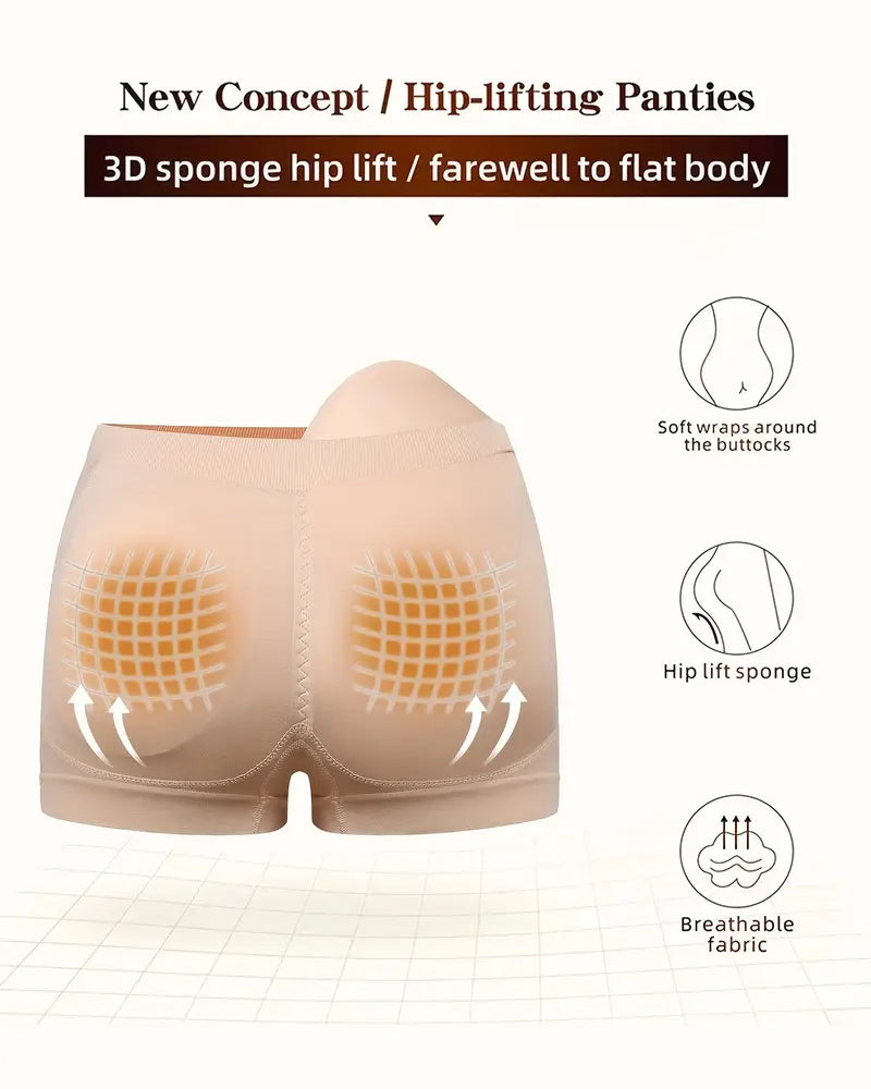 Boxers Sin Costuras para Mujeres con Realce de Glúteos
