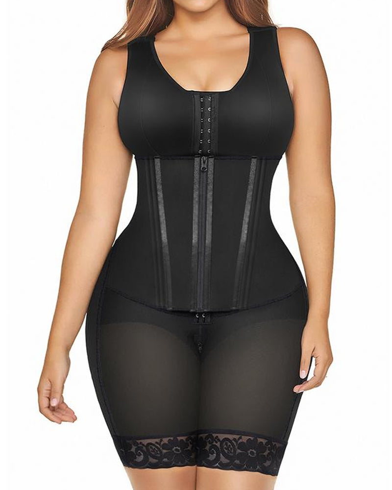 Faja Doble de Compresión para Pecho y Abdomen Femenino