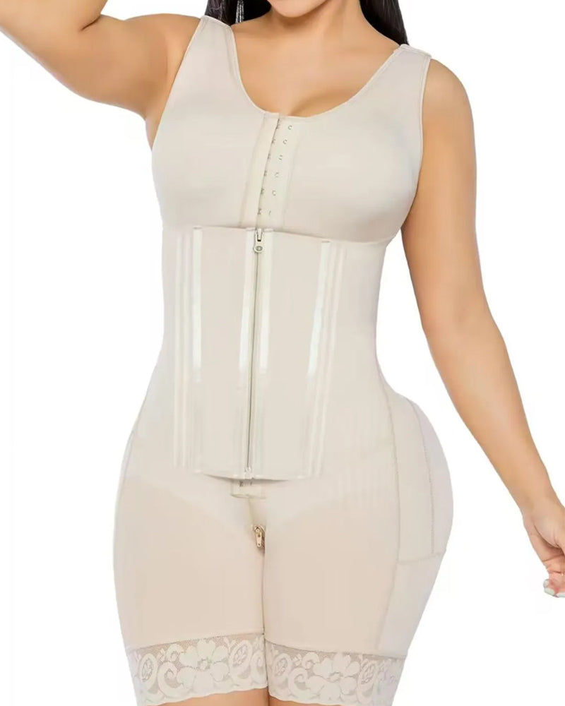 Faja Doble de Compresión para Pecho y Abdomen Femenino