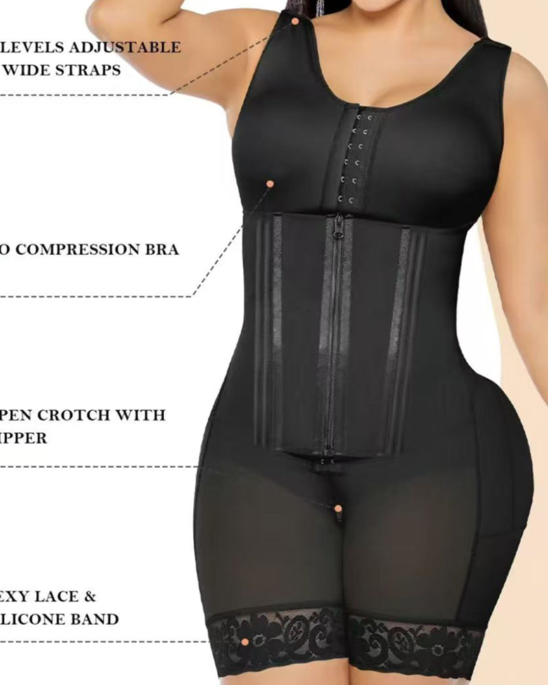 Faja Doble de Compresión para Pecho y Abdomen Femenino