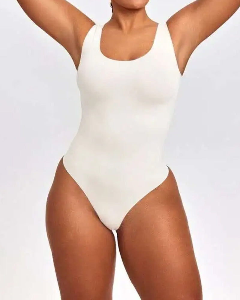 Cuerpo sin mangas moldeador de control abdominal para mujeres
