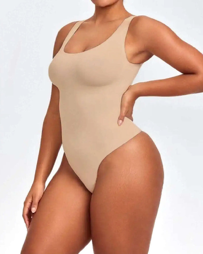 Cuerpo sin mangas moldeador de control abdominal para mujeres