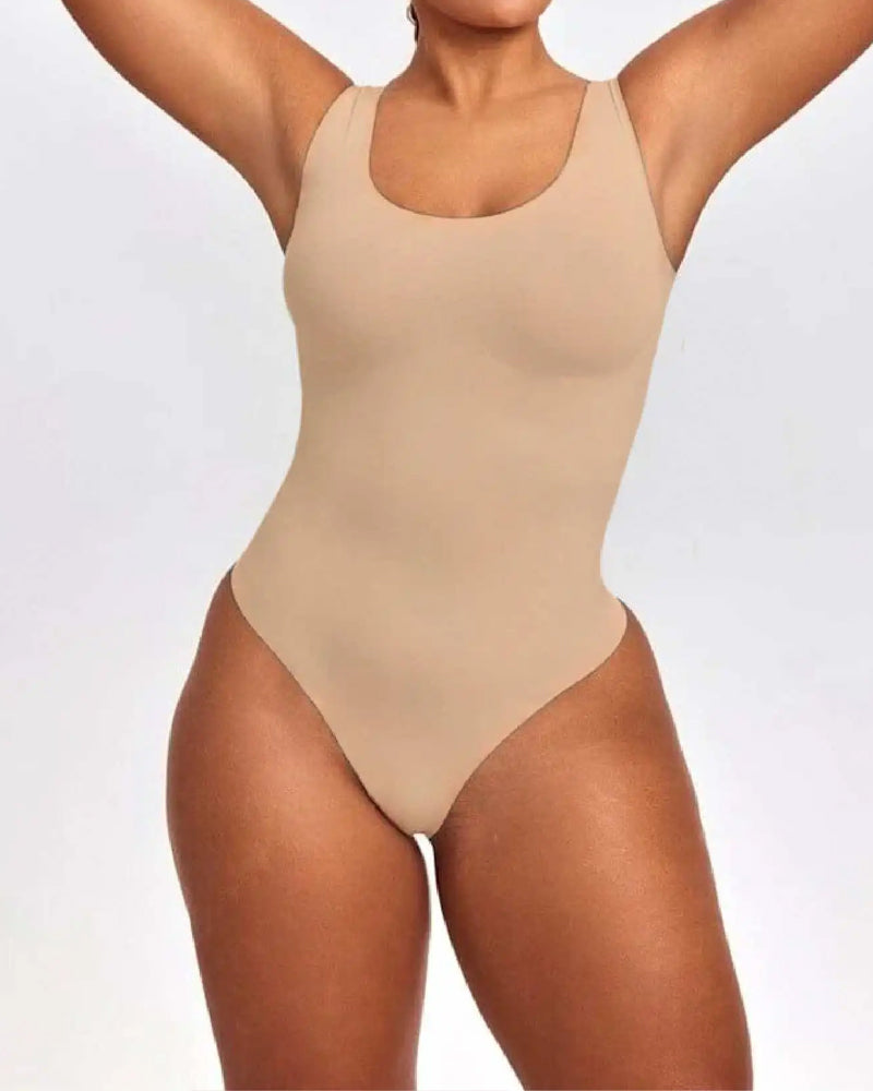 Cuerpo sin mangas moldeador de control abdominal para mujeres