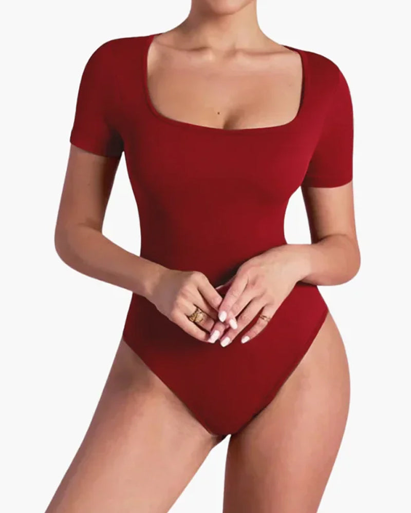 Body sin mangas para mujer con control abdominal y diseño sin costuras