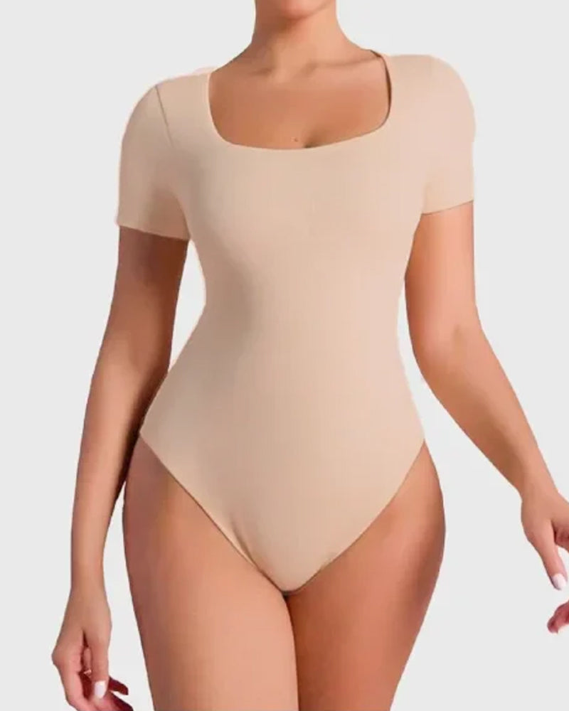 Body sin mangas para mujer con control abdominal y diseño sin costuras