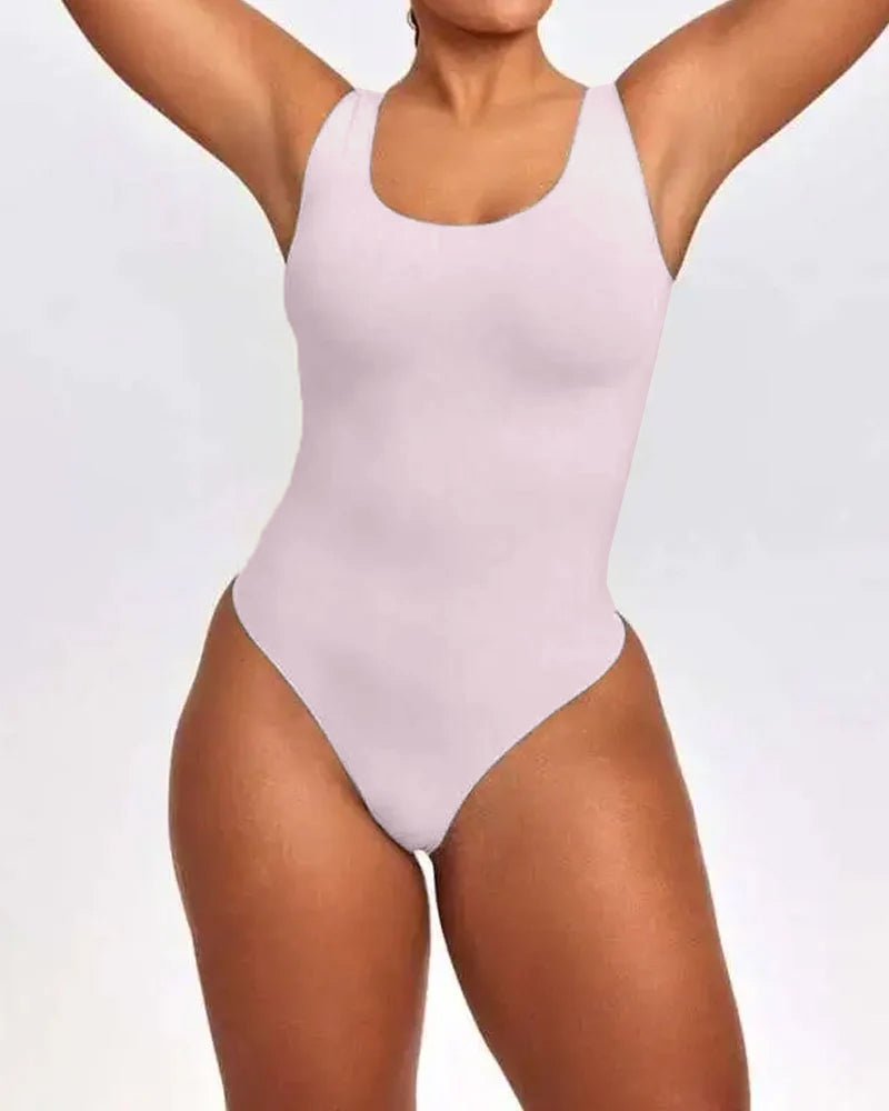 Cuerpo sin mangas moldeador de control abdominal para mujeres