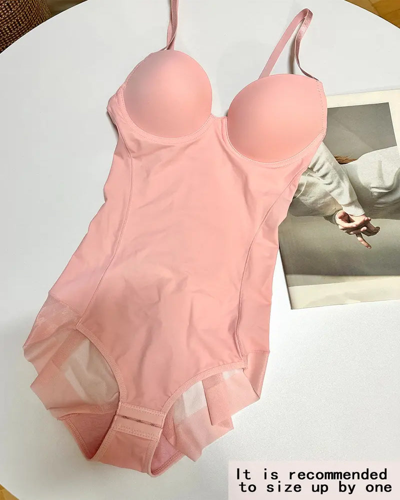 Top sin mangas para mujer con control abdominal y detalles de encaje en la cadera