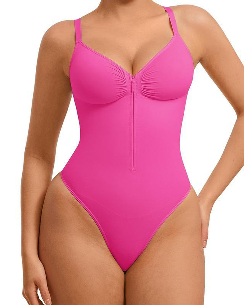 Body Shaper Sin Costuras con Cremallera para Mujer en Color Sólido