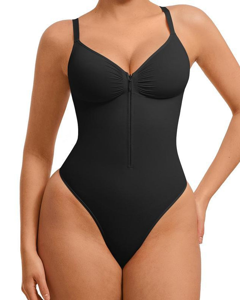 Body Shaper Sin Costuras con Cremallera para Mujer en Color Sólido