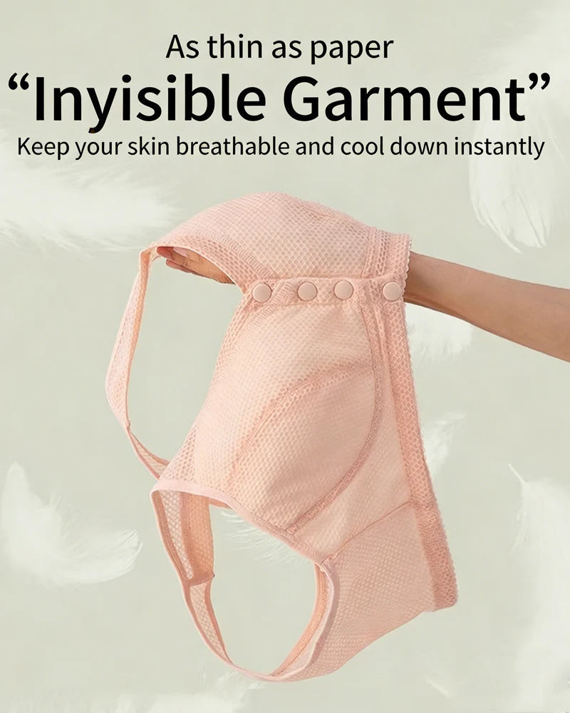 Brassiere sin aros con cierre frontal, cómodo y transpirable para mujer