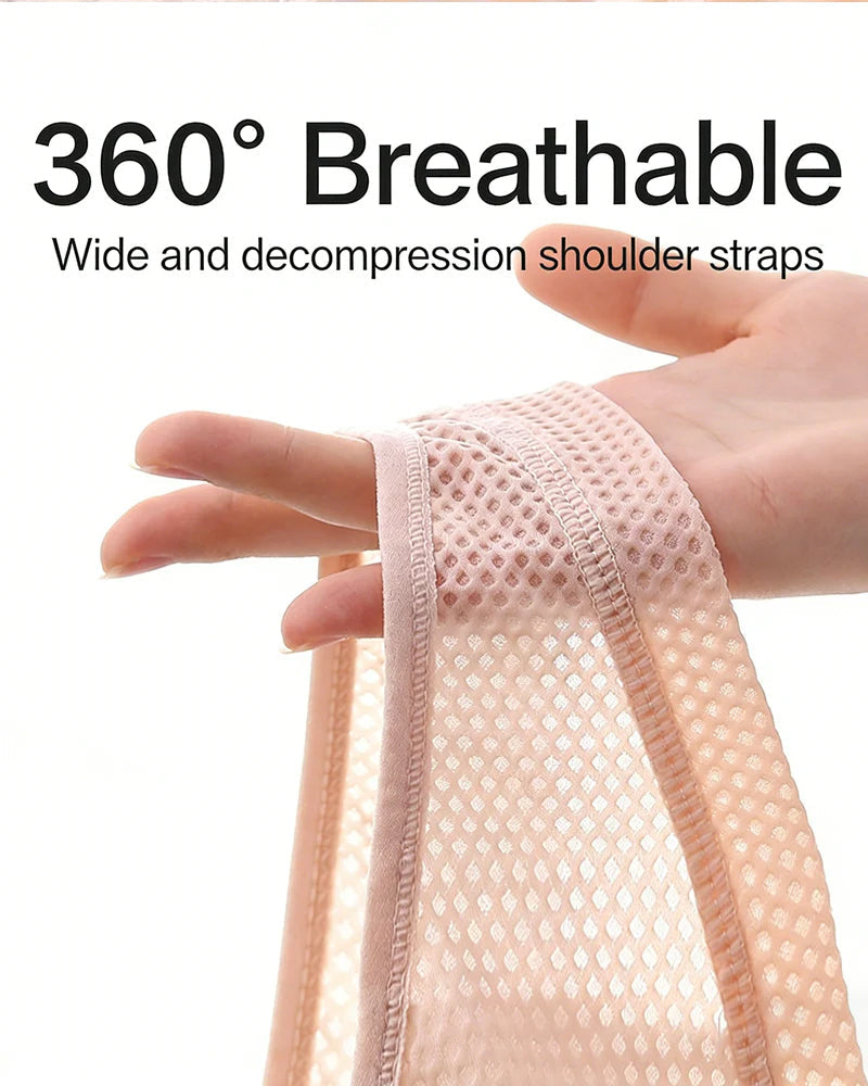 Brassiere sin aros con cierre frontal, cómodo y transpirable para mujer