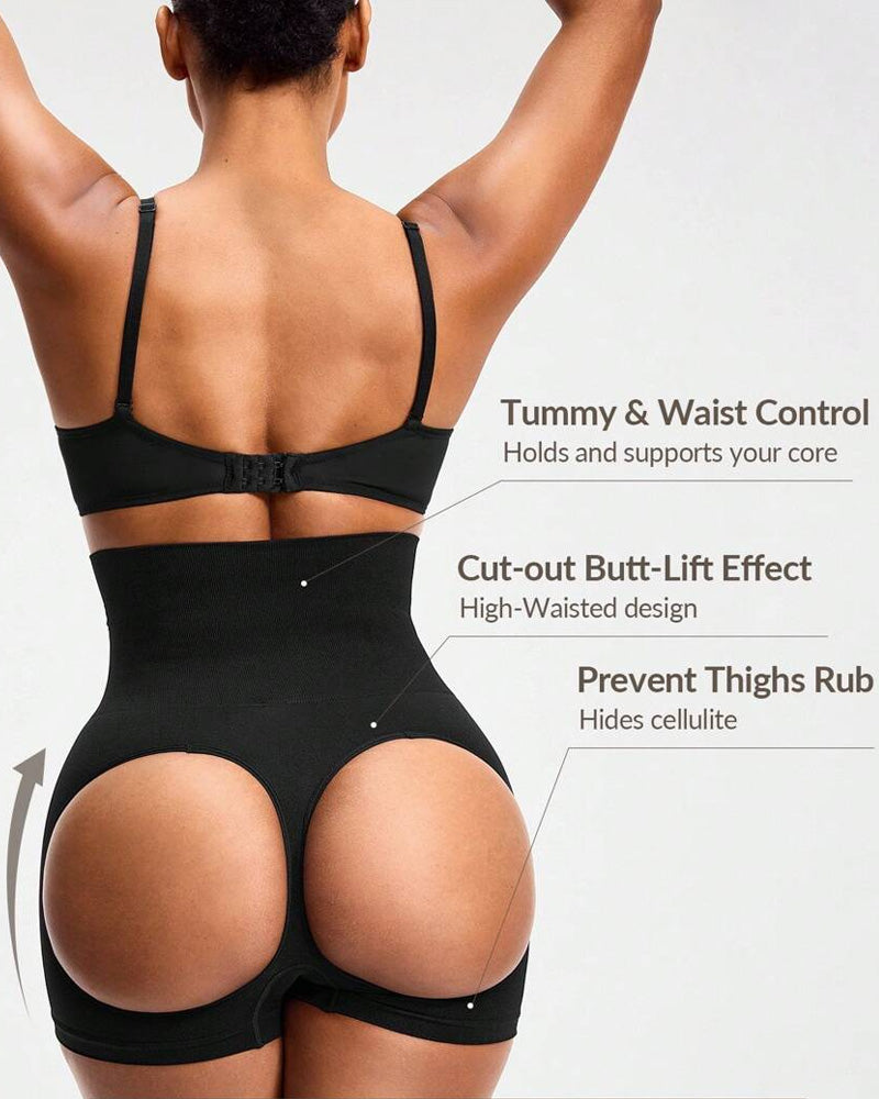 Pantalones Moldeadores de Gran Tamaño Sin Costuras con Cintura Alta para Realzar Caderas y Levantar el Trasero