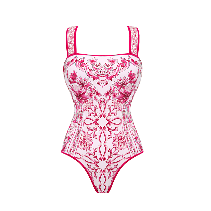 Conjunto de Baño Lily con Tirantes y Falda o Pantalones de la Colección Majolica