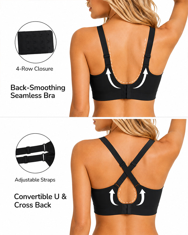 Sujetador Push Up Sin Aros con Escote en V Profundo