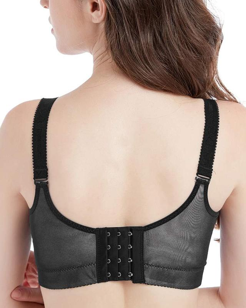 Brassieres de encaje con almohadilla push-up de diseño floral