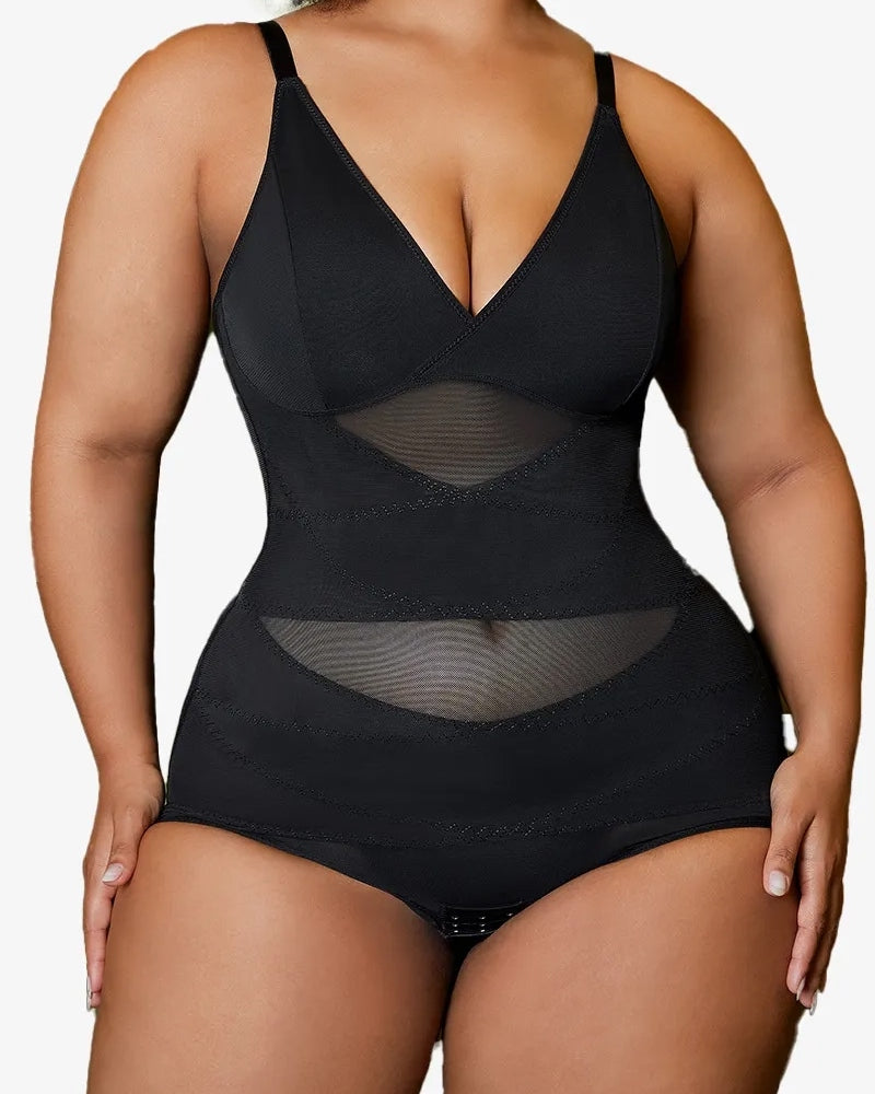 Body Transparente con Elevación de Cintura y Soporte para el BustO