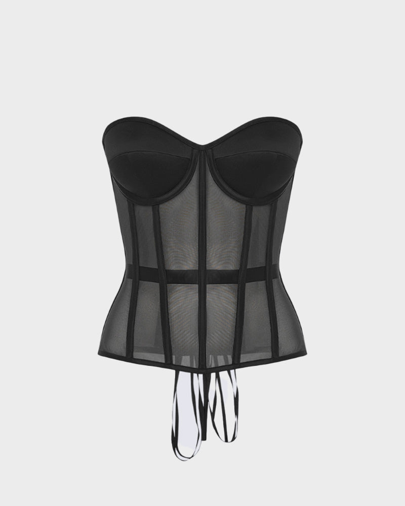 Floralshe® Elegant Mesh Support Push-Up Corset