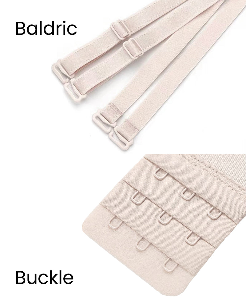 [2-Pack] Sujetador Bandeau Convertible con Soporte Total y Antideslizante