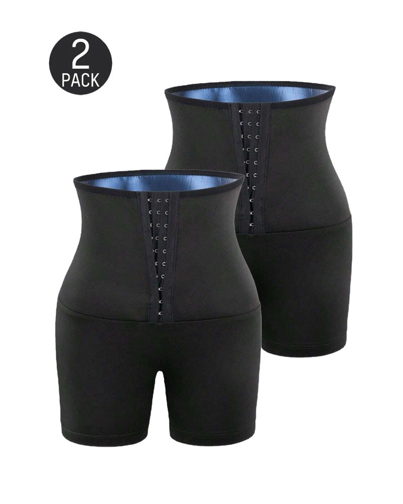 Shorts de sauna para mujer, moldeadores de cuerpo, de alta cintura, ideales para fitness y deportes