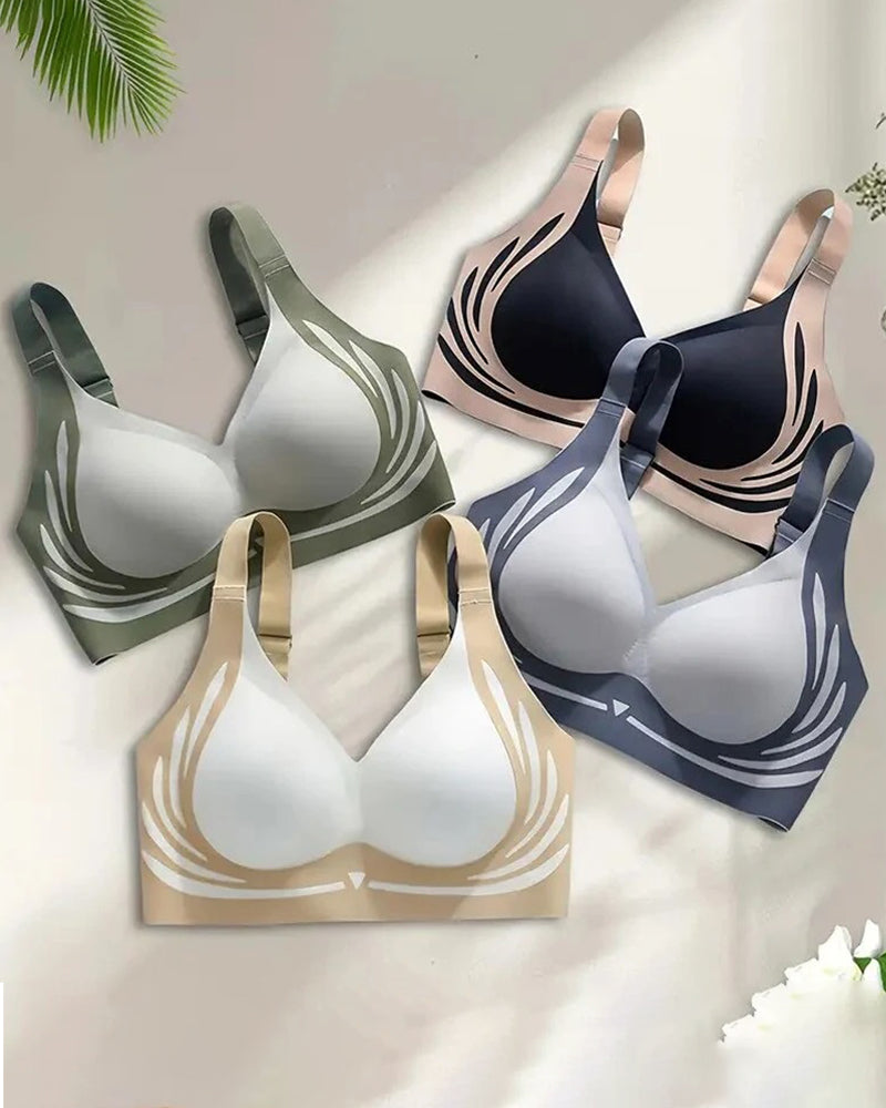 sujetador push-up inalámbrico anti-caída