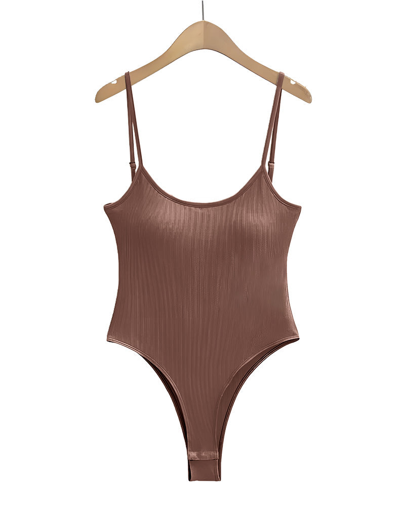 Body sin costuras de control abdominal ajustado para mujer