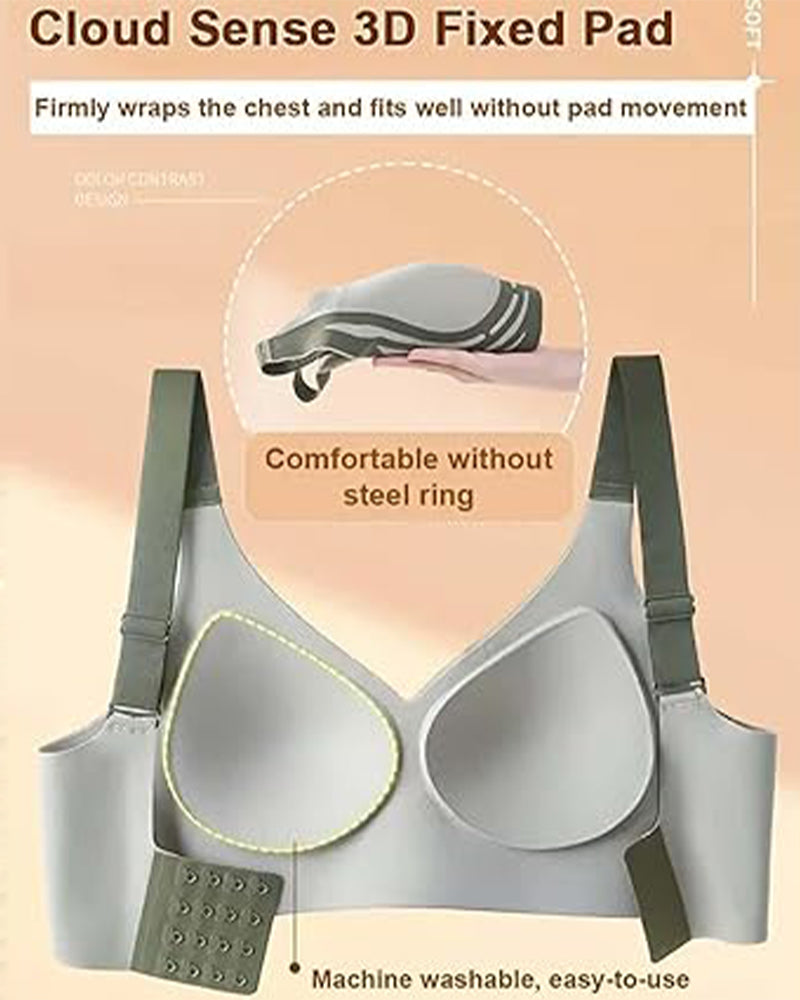sujetador push-up inalámbrico anti-caída