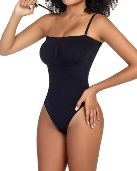 Body sin mangas y sin costuras con control abdominal y efecto levantador de glúteos