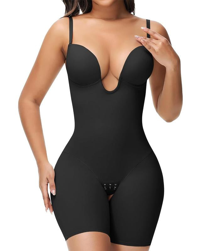 Shapewear Sin Espalda y Sin Tirantes con Escote en U Profundo