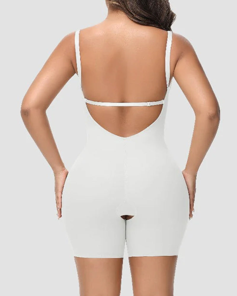Shapewear Sin Espalda y Sin Tirantes con Escote en U Profundo